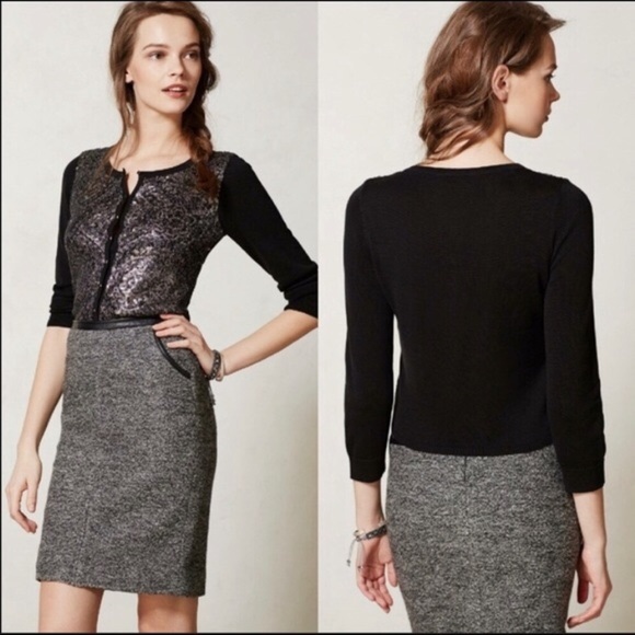 Anthropologie Sweaters - Anthro Knitted &Knotted sequined sparkly  cardigan
